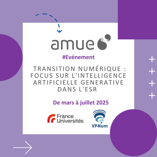 Cycle « Transition numérique : focus sur l’IAG dans l’ESR »